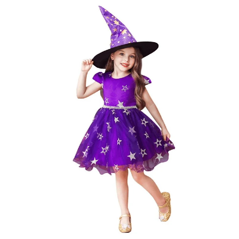 Purple Witch Dress and Hat