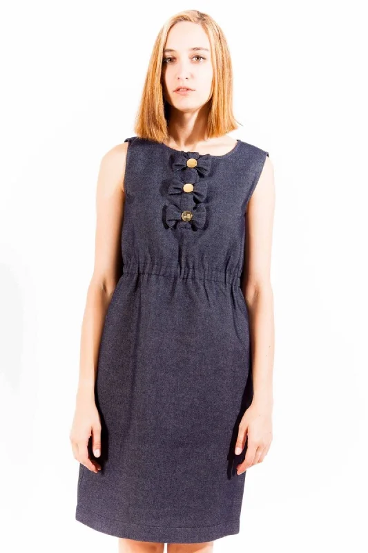 Love Moschino Blue Cotton Women Dress