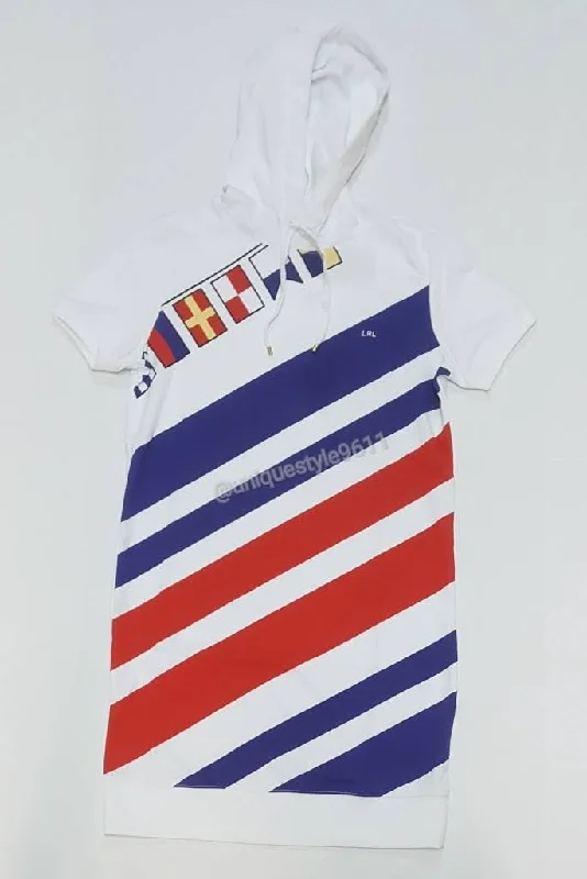 Nwt Polo Ralph Lauren Women's Flag Striped Dress
