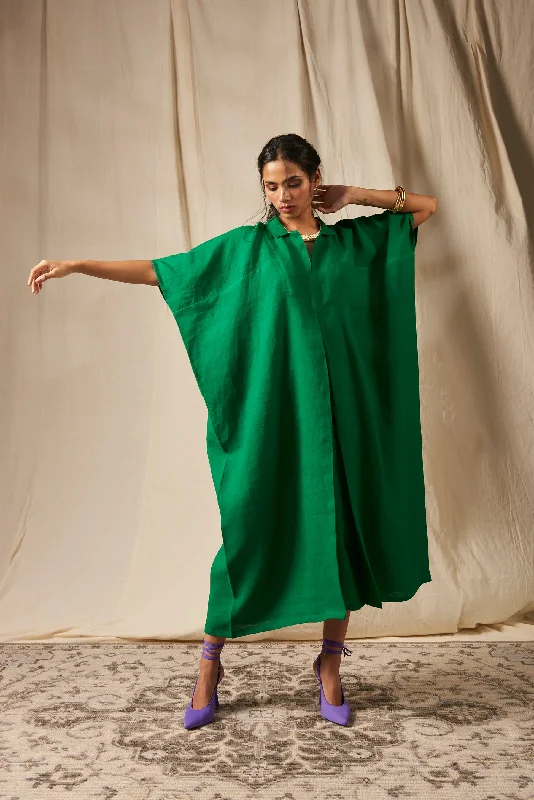 Linen Kaftan Dress - Free Size