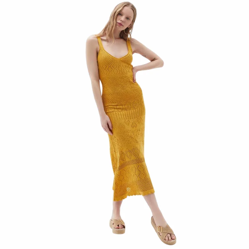 OXXO - Knitwear Dress with Hemstitch Detail