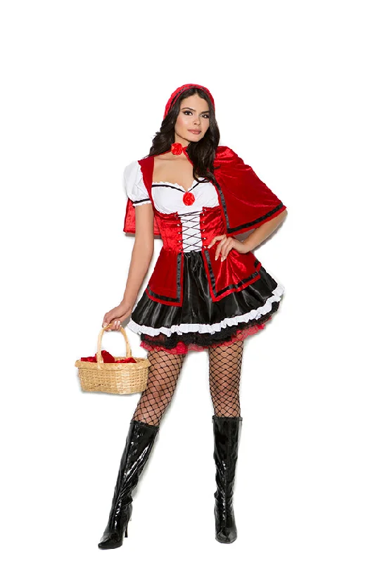 2 Pc Set Women's Red Ridin Hood Halloween Costume Adult Storybook Outfit Dress Plus Size Available 2 Pc Set Women's Red Ridin Hood Halloween Costume Adult Storybook Outfit Dress Plus Size Available