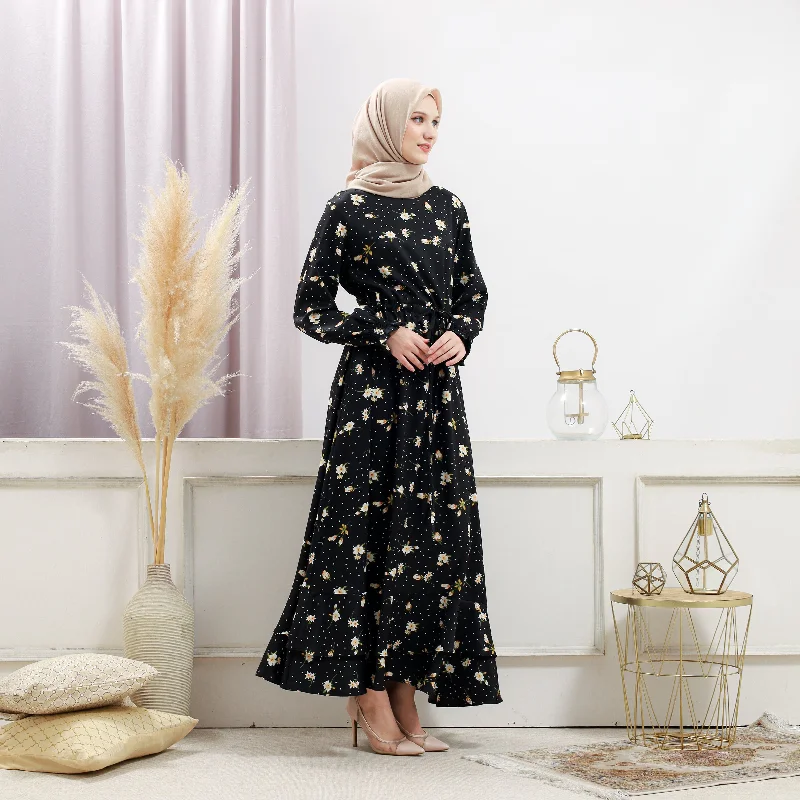 Women's Black Floral Dress