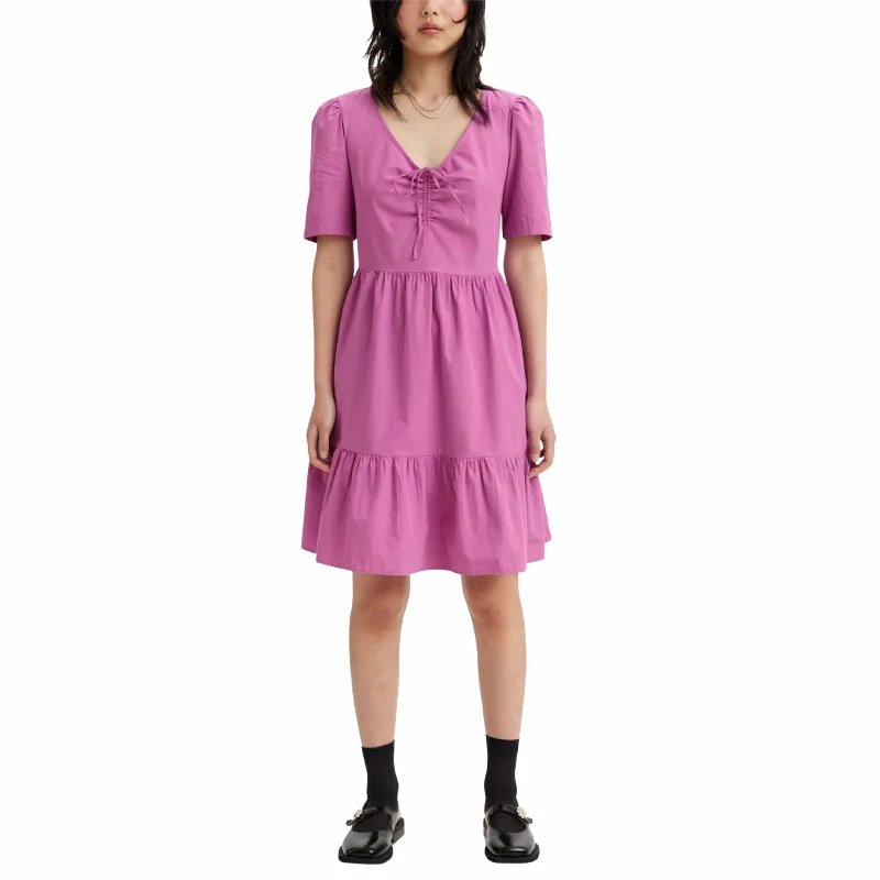 LEVI'S - Cotton Short-Sleeve Trapeze Dress