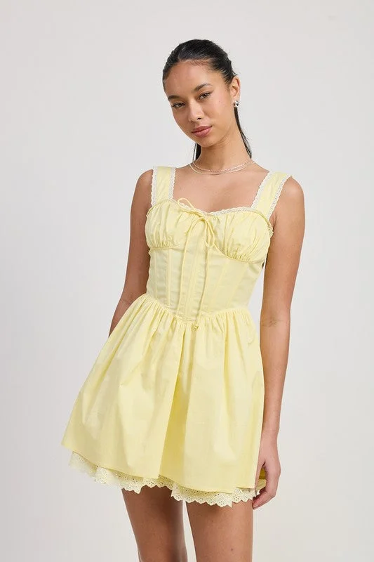 Mini Lace Corset Dress