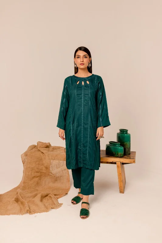 Embroidered 2PC Dress- EG03