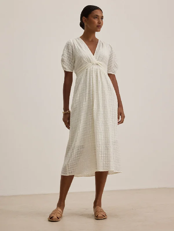 Eloise Gauze Dress - Coconut