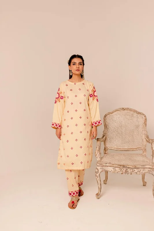 Embroidered 2PC Dress- EMOP9