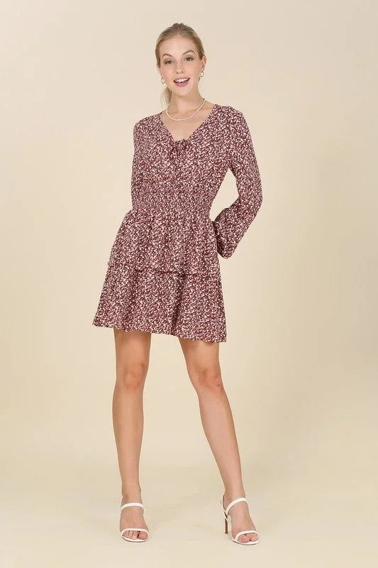 Lilou Multi floral babydoll dress