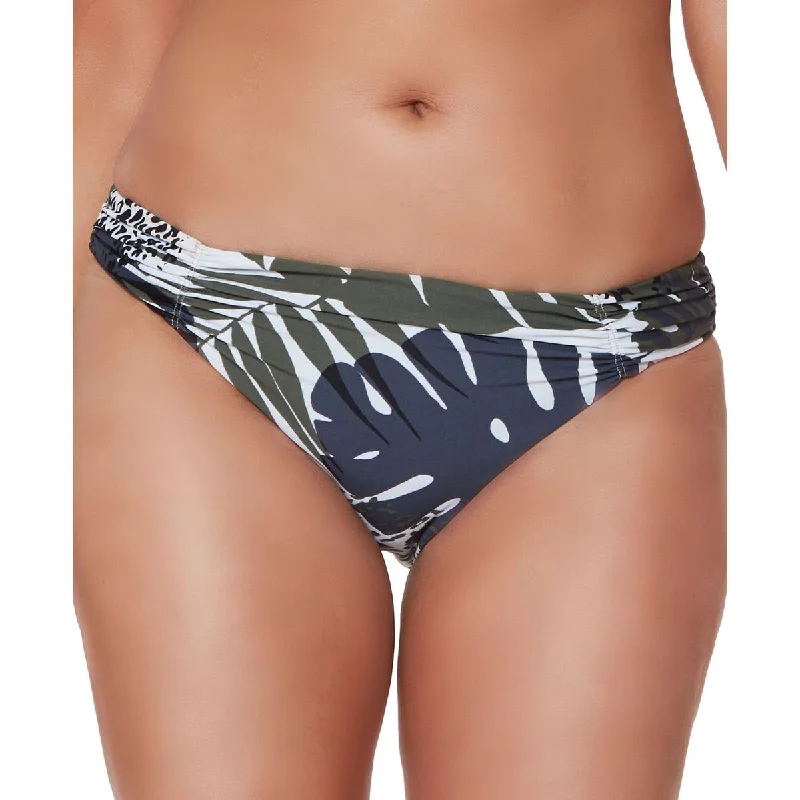 Bar III Womens Printed Lined Swim Bottom Separates