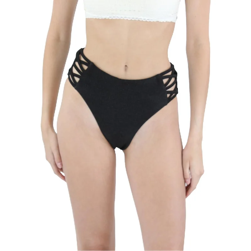 Bebe Womens Caged Knit Swim Bottom Separates