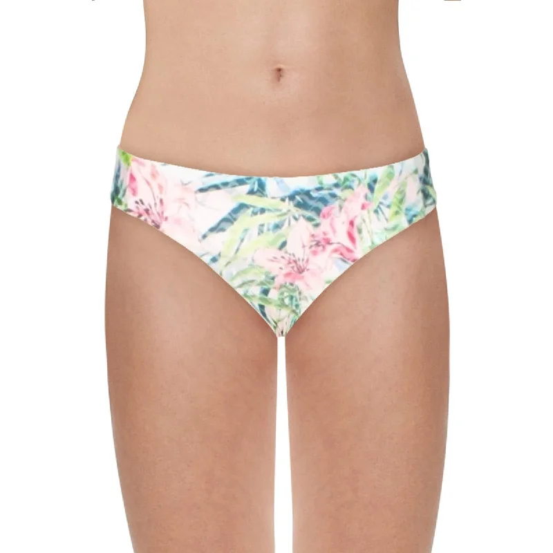 Becca Womens Floral Lined Swim Bottom Separates High-Waisted Swimwear