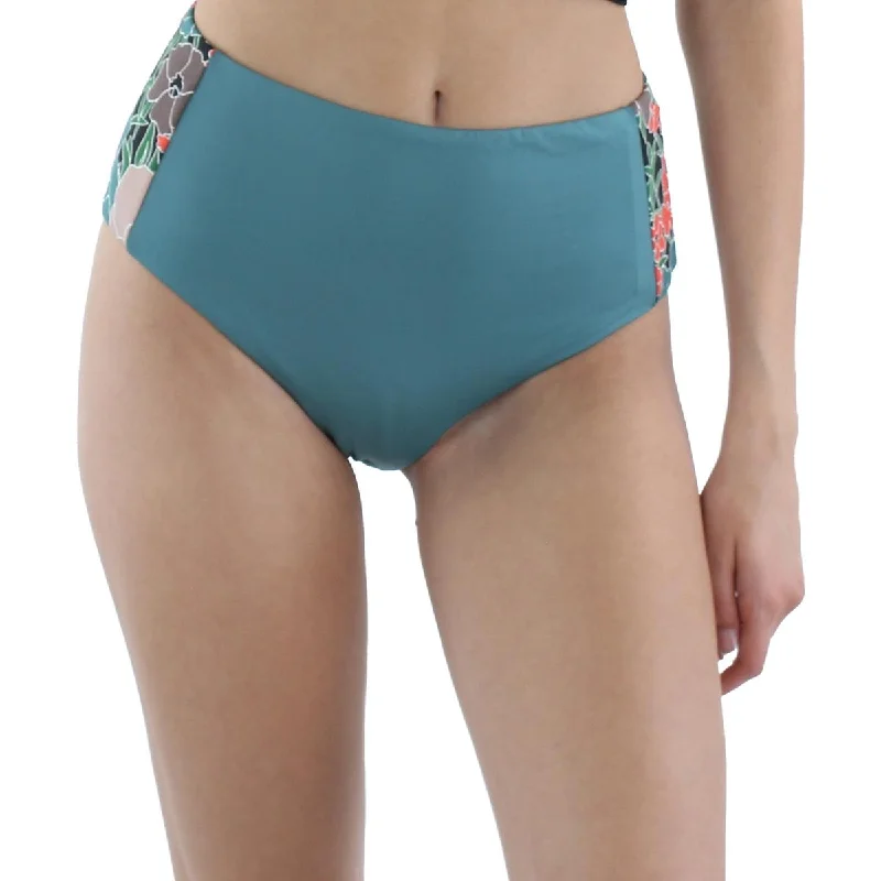 Carve Designs Womens Floral Print Recycled Swim Bottom Separates Mesh Panel Swimwear Carve Designs Womens Floral Print Recycled Swim Bottom Separates Mesh Panel Swimwear