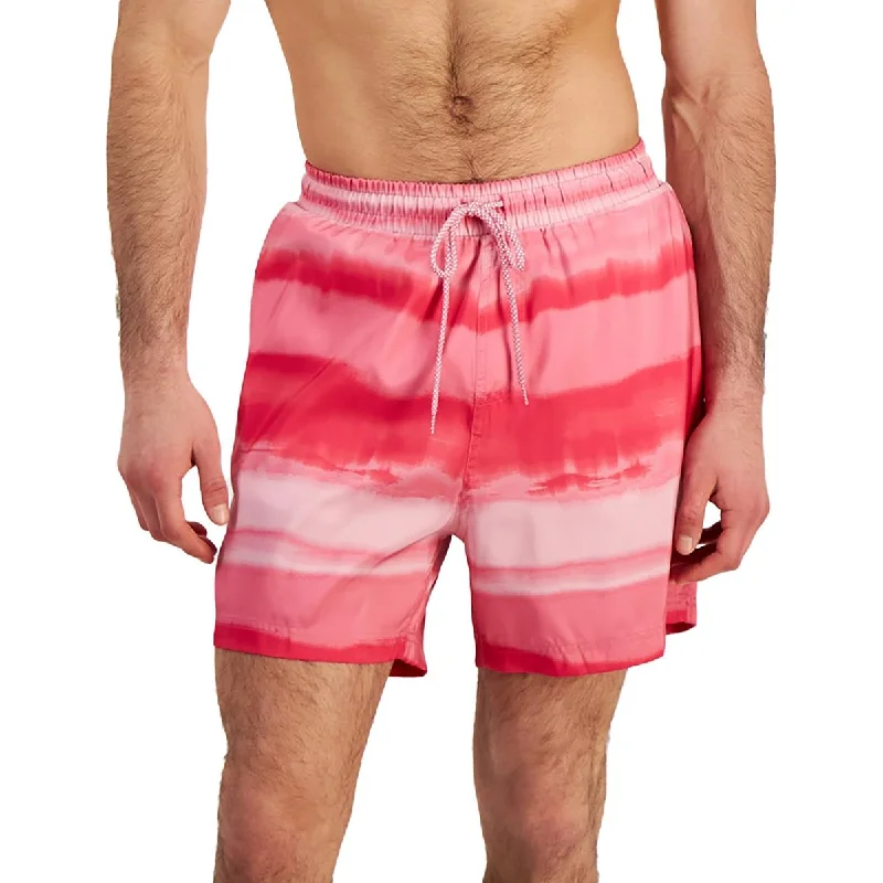 Club Room Mens Ombre Polyester Swim Trunks