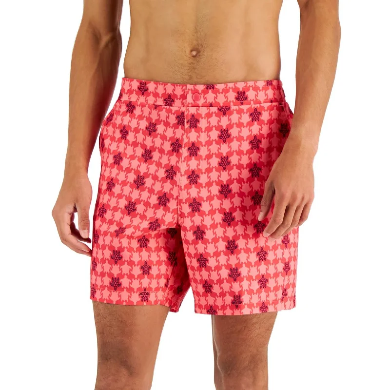 Club Room Mens Printed 7' Inseam Swim Trunks