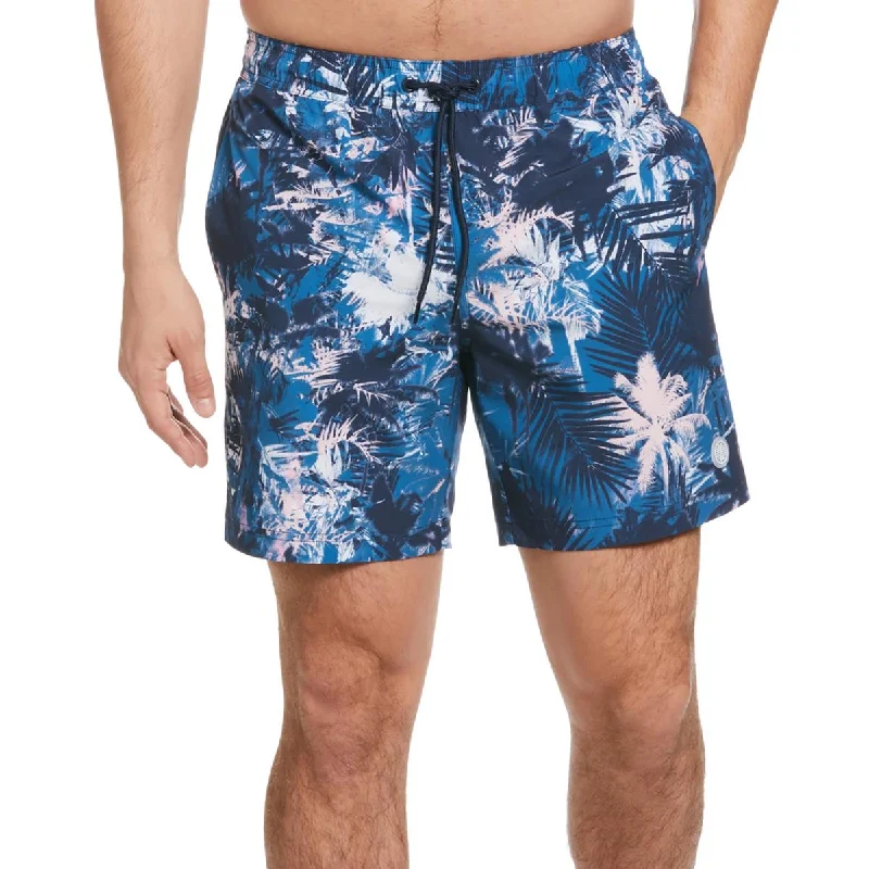 Cubavera Mens Printed  Swim Trunks