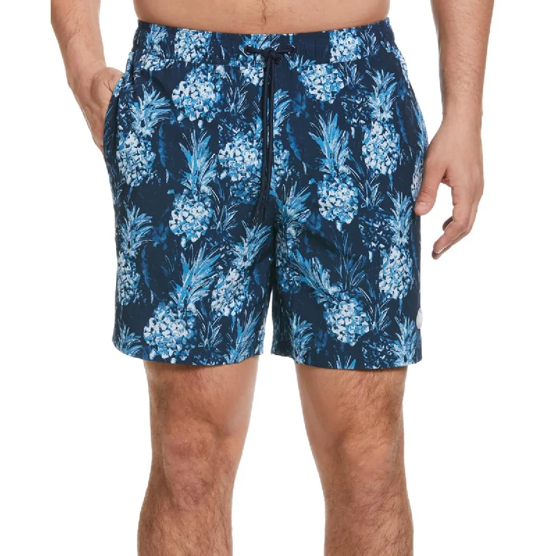 Cubavera Mens Printed  Swim Trunks