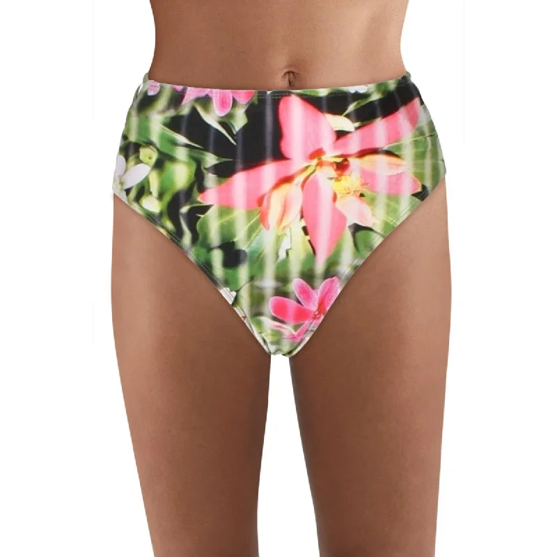 Cyn & Luca Womens Bora Bora Floral Cut-Out Swim Bottom Separates