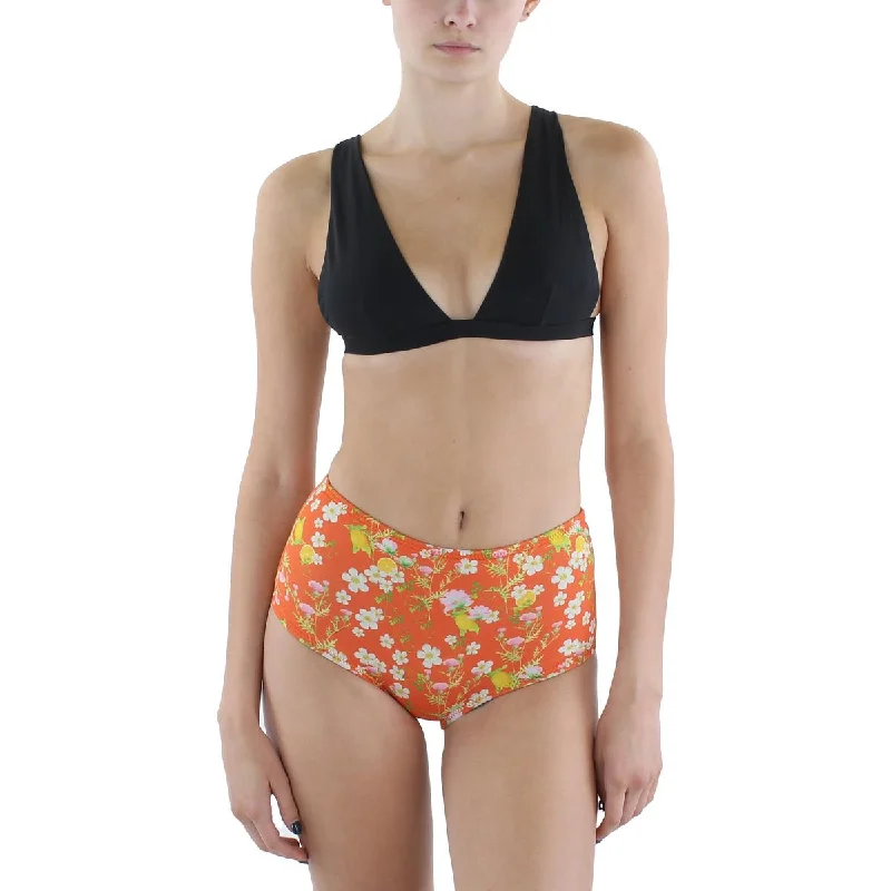 Cynthia Rowley Womens Neoprene Swim Bottom Separates Sleek Racerback Swimsuit