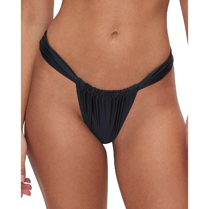 Good American Womens Solid Nylon Swim Bottom Separates Retro-Inspired Bikini Set