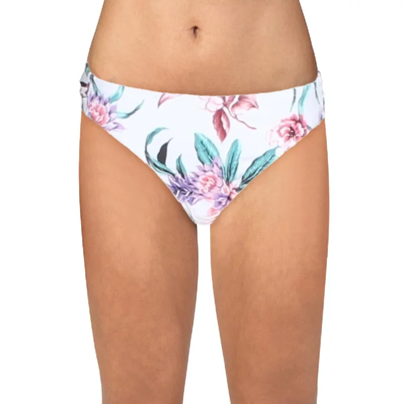 Jessica Simpson Womens Floral Print Hipster Swim Bottom Separates