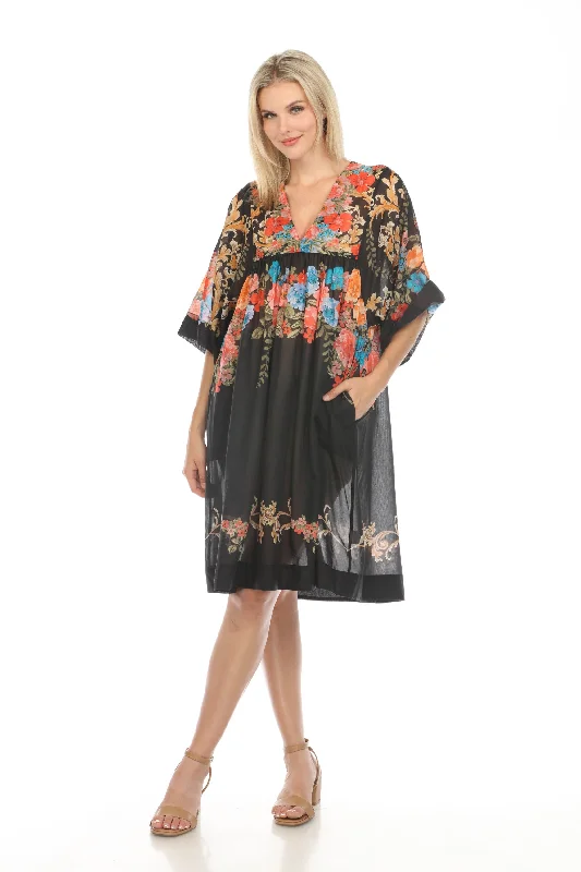Johnny Was Black Royal Easy Swim Cover Up Dress Boho Chic CSW2623-H Classic One-Piece Johnny Was Black Royal Easy Swim Cover Up Dress Boho Chic CSW2623-H Classic One-Piece