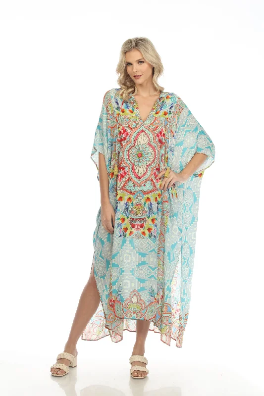 Johnny Was Dandridge Swim Cover-Up Long Kaftan Dress Boho Chic CSW4522-U Sexy Swimwear Set Johnny Was Dandridge Swim Cover-Up Long Kaftan Dress Boho Chic CSW4522-U Sexy Swimwear Set