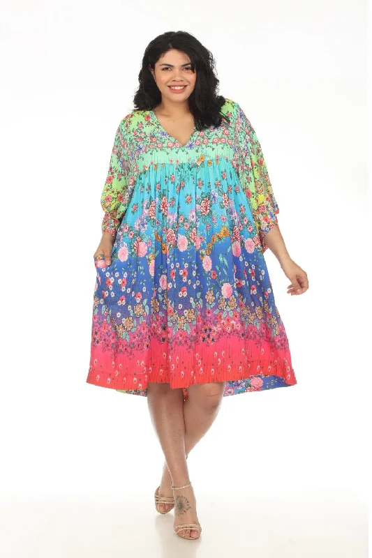 Johnny Was Mila Easy Swim Cover-Up Dress Plus Size CSW9023AJX Luxury Swimsuit Style