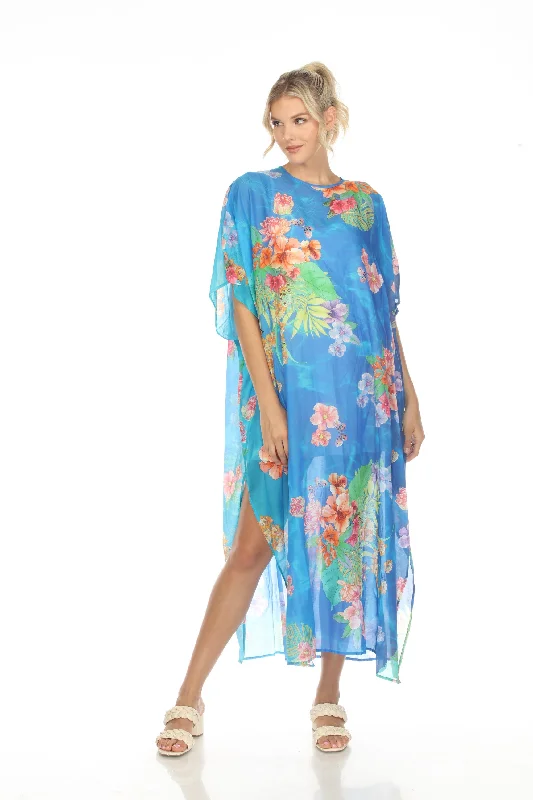 Johnny Was Water Tropic Swim Cover-Up Kaftan Dress Boho Chic CSW5923-A Bold Color Swimsuit Johnny Was Water Tropic Swim Cover-Up Kaftan Dress Boho Chic CSW5923-A Bold Color Swimsuit