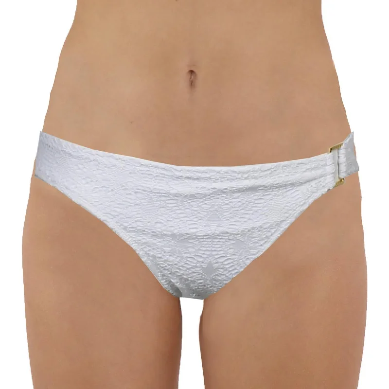 Lauren Ralph Lauren Womens Embroidered  Swim Bottom Separates Comfortable Swim Shorts