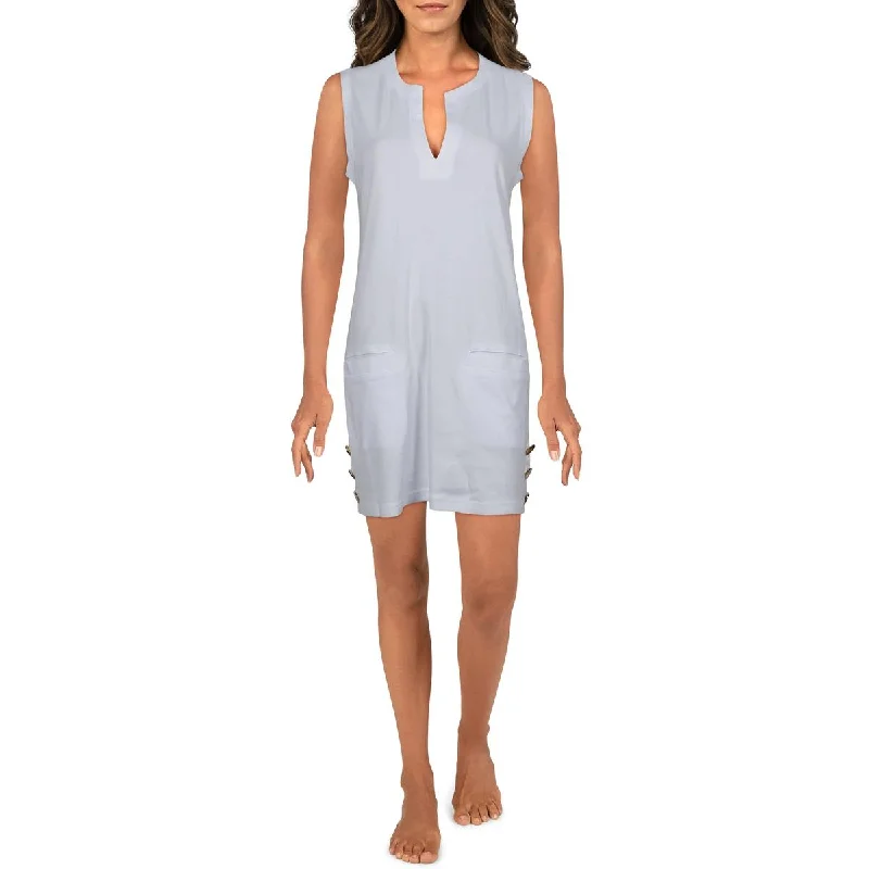 Lauren Ralph Lauren Womens Sleeveless Tunic Dress Swim Cover-Up