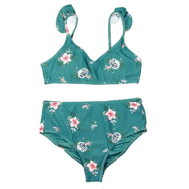 O'Neill Girls Chan Pool Bikini Swimsuit Mesh Swimsuit Top