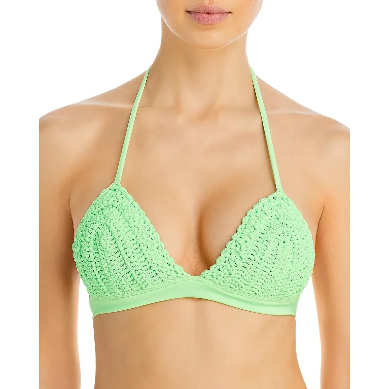 Peixoto Womens Amerie Crochet Crochet Polyester Bikini Swim top