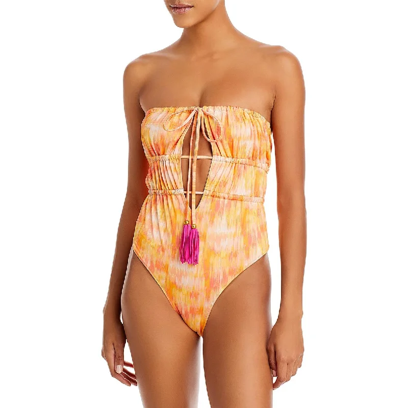 Ramy Brook Womens Printed  One-Piece Swimsuit