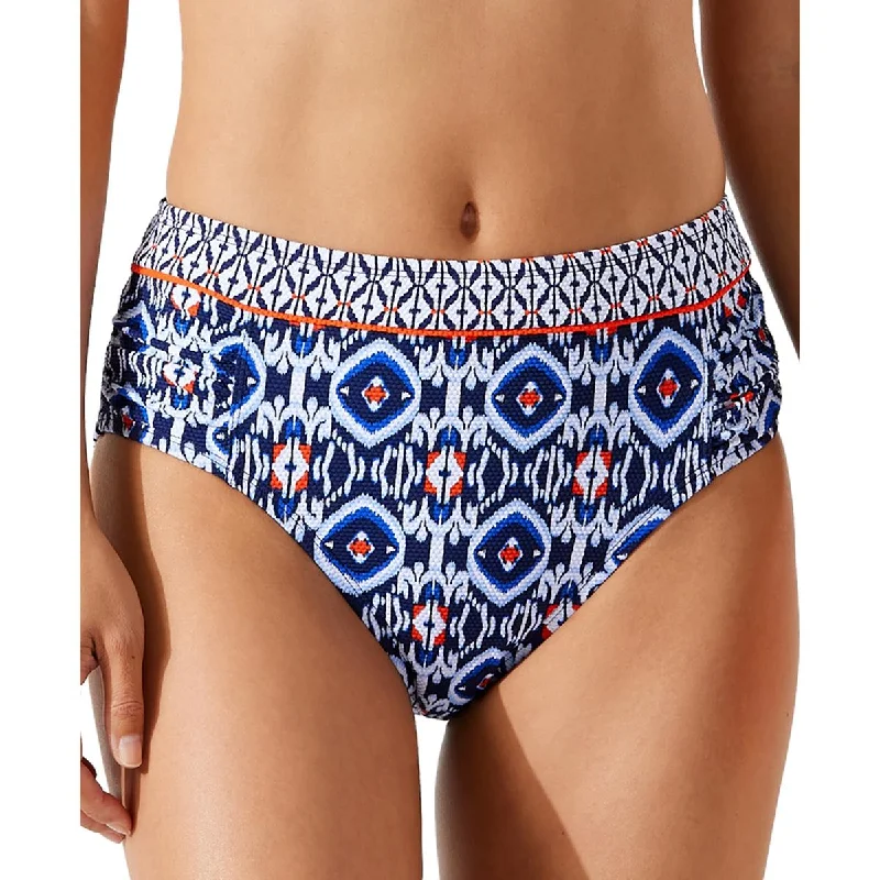 Tommy Bahama Womens Island Kays Ikat Printed High Waist Swim Bottom Separates Shiny One-Piece Swimsuit Tommy Bahama Womens Island Kays Ikat Printed High Waist Swim Bottom Separates Shiny One-Piece Swimsuit