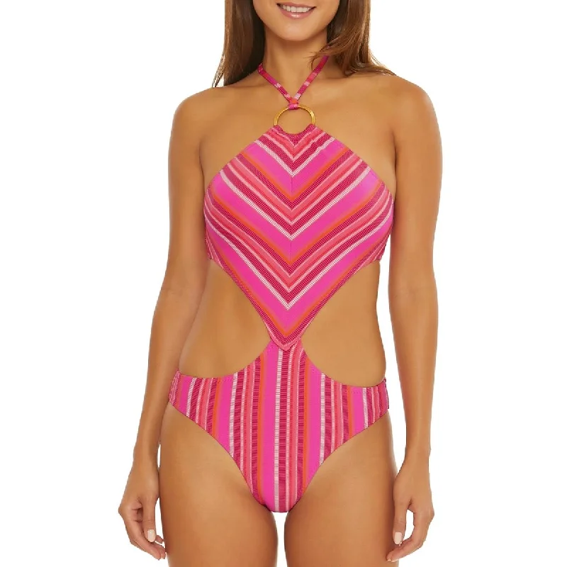 Trina Turk Womens Cut-Out  One-Piece Swimsuit