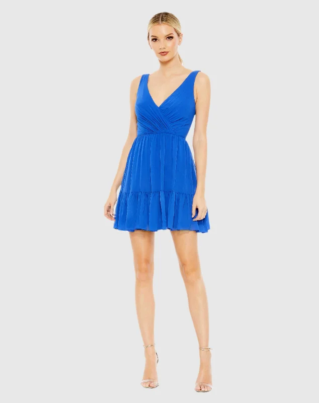 Tiered Ruffle Fit & Flare Mini Dress Comfortable Ruffle Mini Dress