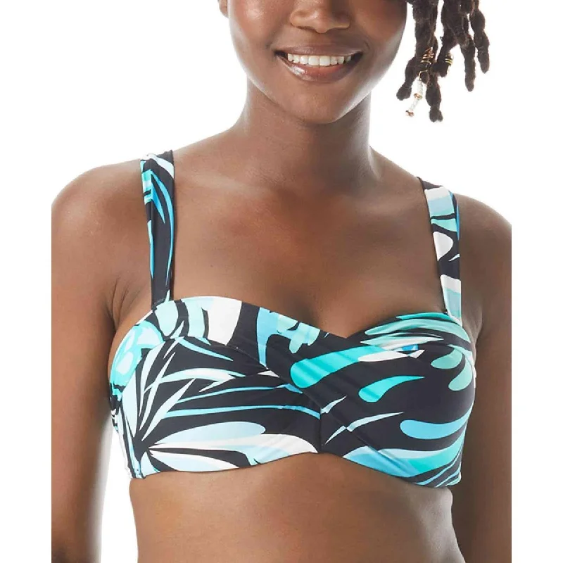 Coco Reef Womens Underwire Printed Bikini Swim top Plus-Size Bikini Set
