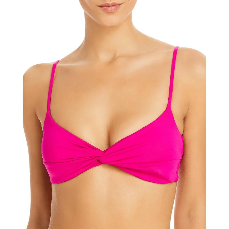L Space Womens Solid Nylon Bikini Swim top Trendy Swimsuit Bottoms