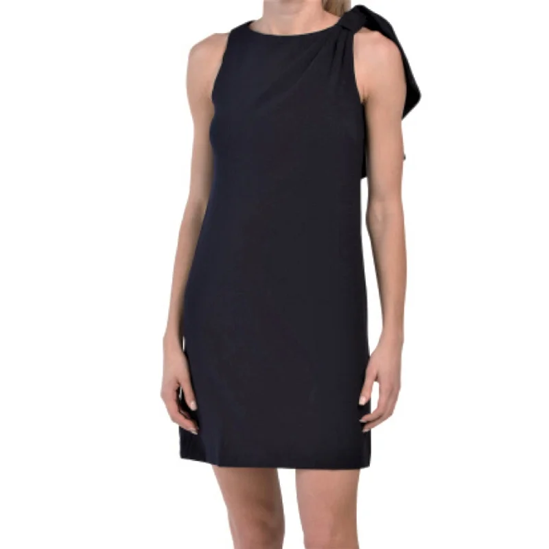 Vince Camuto Shoulder Bow Cocktail Party Mini Dress