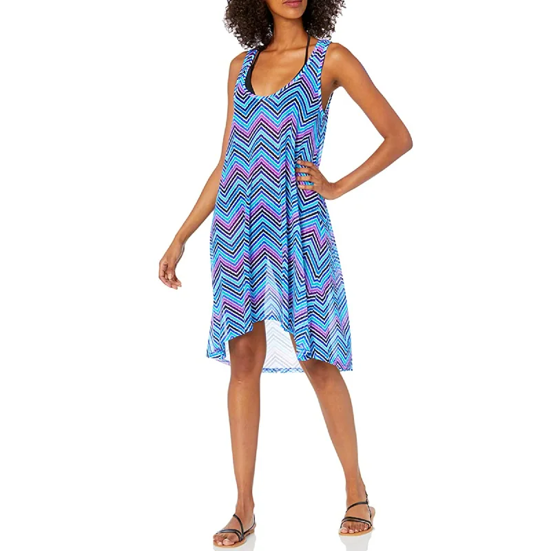 Profile By Gottex Women's Tempo Mesh Sun Dress Swim Cover-up Chic Swimsuit Cover-Up