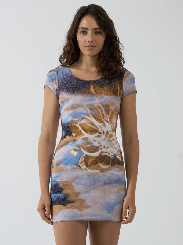 Thrills Actions Not Words Mini Dress Cozy T-Shirt Mini Dress