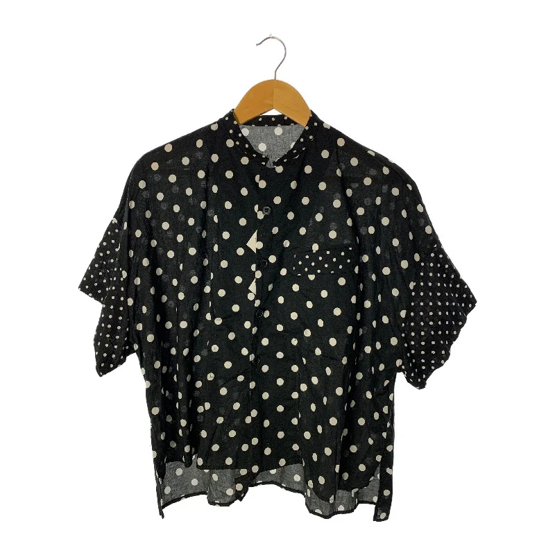Ys/SS Shirt/2/BLK/Cotton/YL-B24-027 Stylish Short Sleeve Top