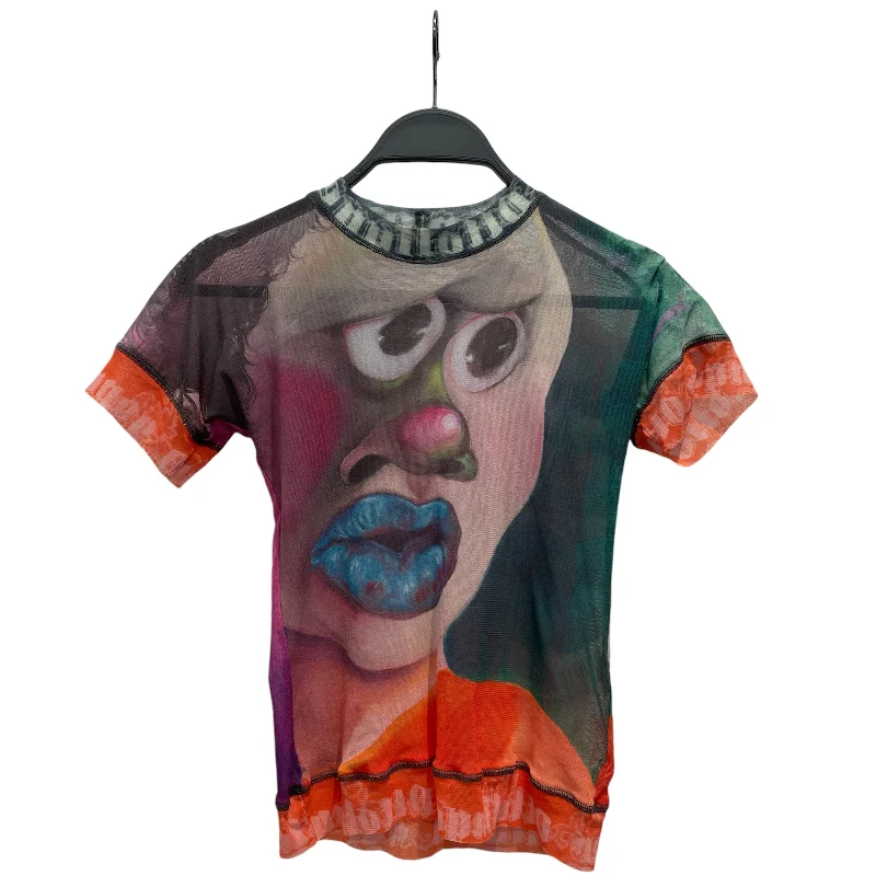 OTTOLINGER/Cut & Sew/M/All Over Print/Polyester/MLT/Mesh graphic shirt Relaxed Fit Short Sleeve Top