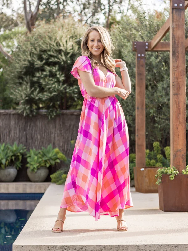 Anya Maxi Dress - Pink Multi