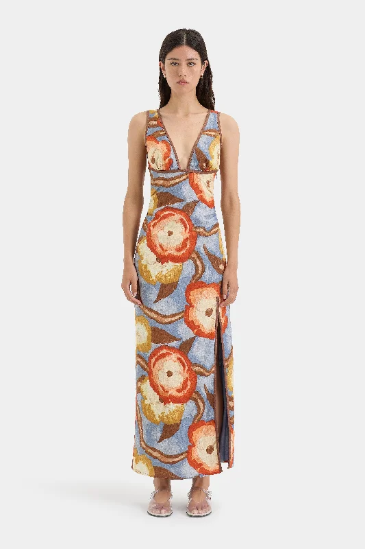 Avery V Neck Midi Dress