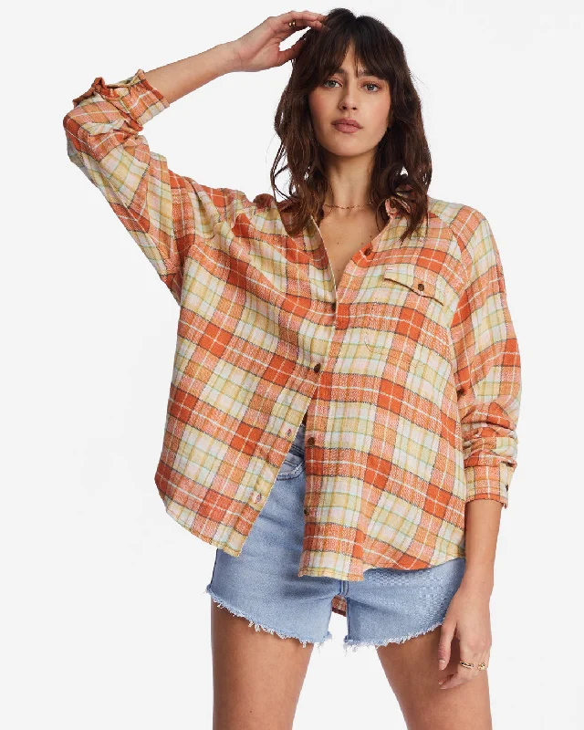 Best Time Long Sleeve Shirt - Multi Cozy Knit Short Sleeve Top