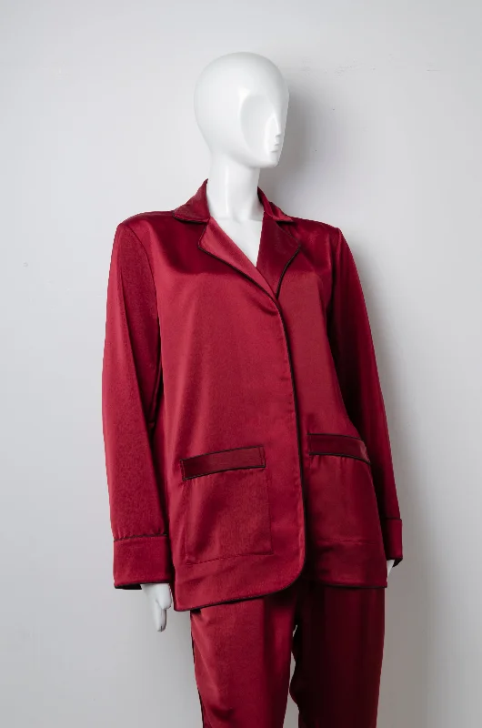 Blood Red Pyjama Chic Shirt