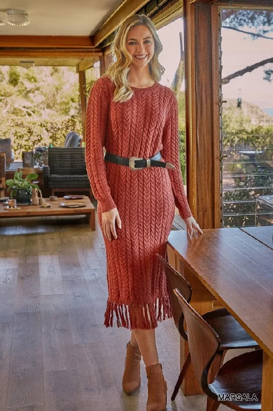 Stitches Knitting Maxi Dress