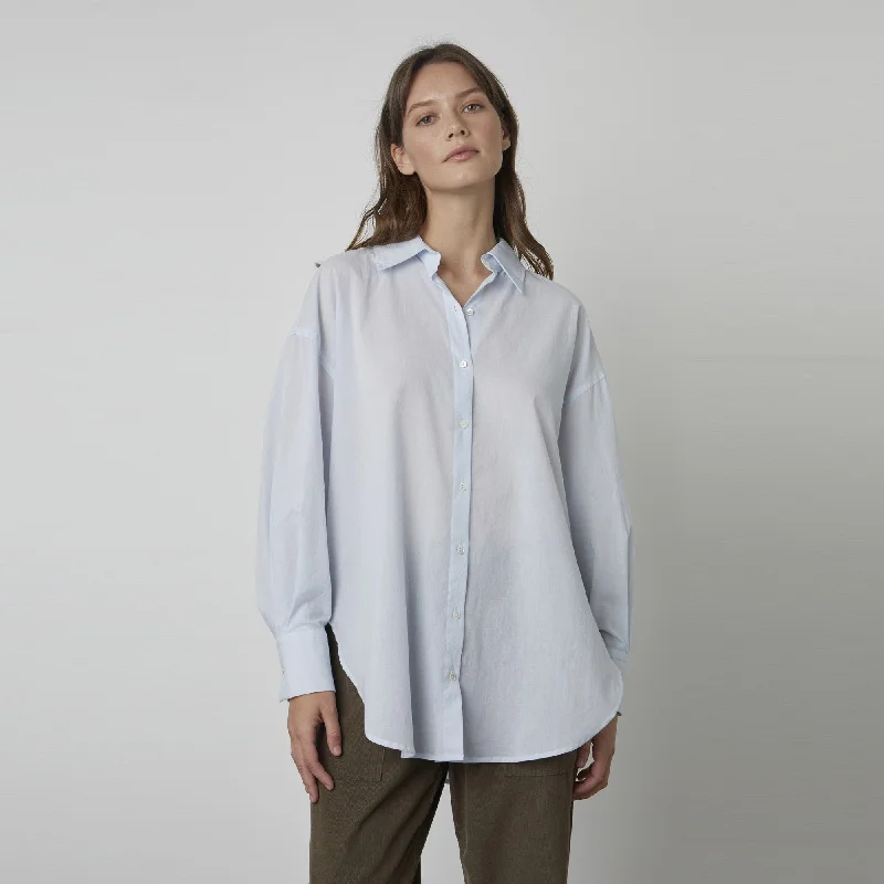 Rachel Cotton Shirt (Splash) Comfortable Peplum Short Shirt